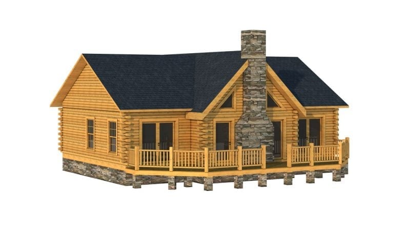 Cleveland - Plans & Information | Log Cabin Kits