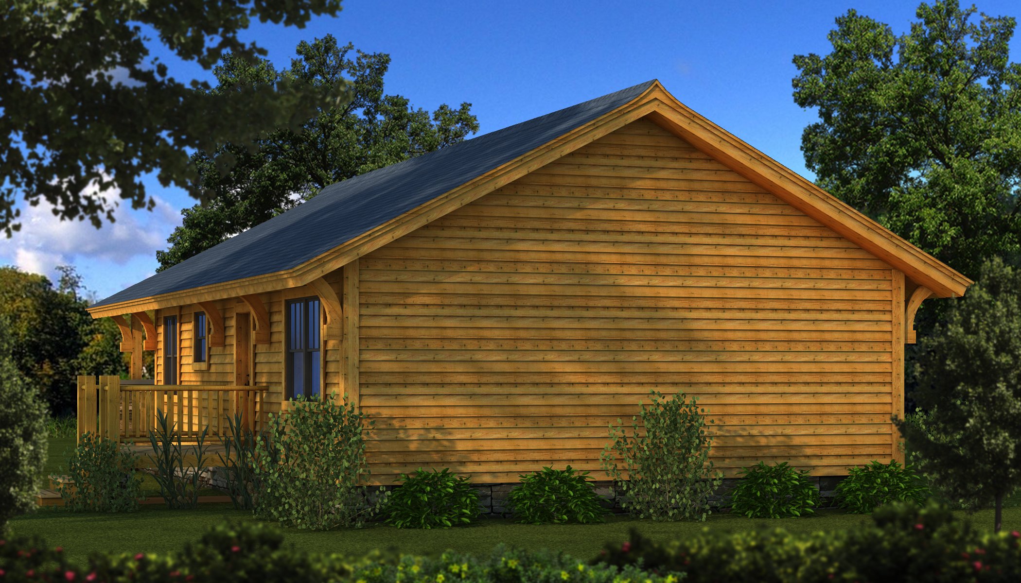 Bungalow 2 – Plans & Information | Log Cabin Kits